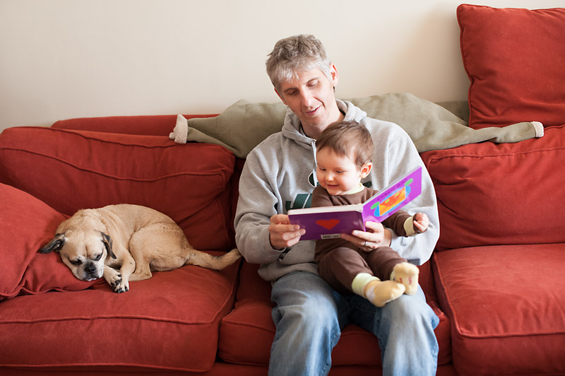 Reading with dad