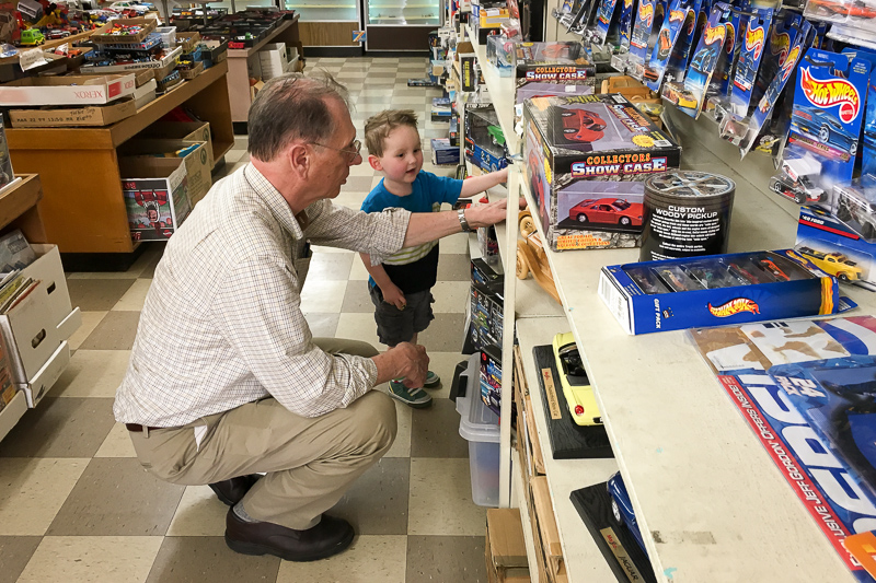 Hobby shop with Grandpa