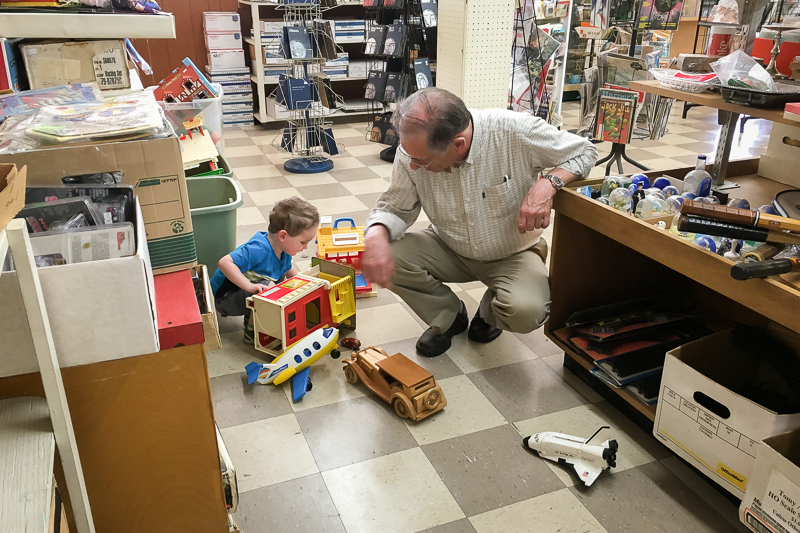 Hobby shop with Grandpa