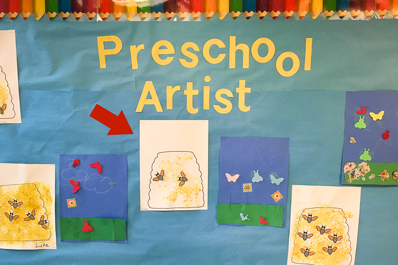 Preschool artist